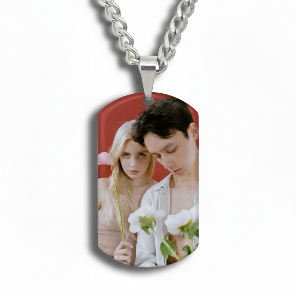 Wear Your Heart: The Personalized Photo Tag Necklace | Best Meaningful Gift