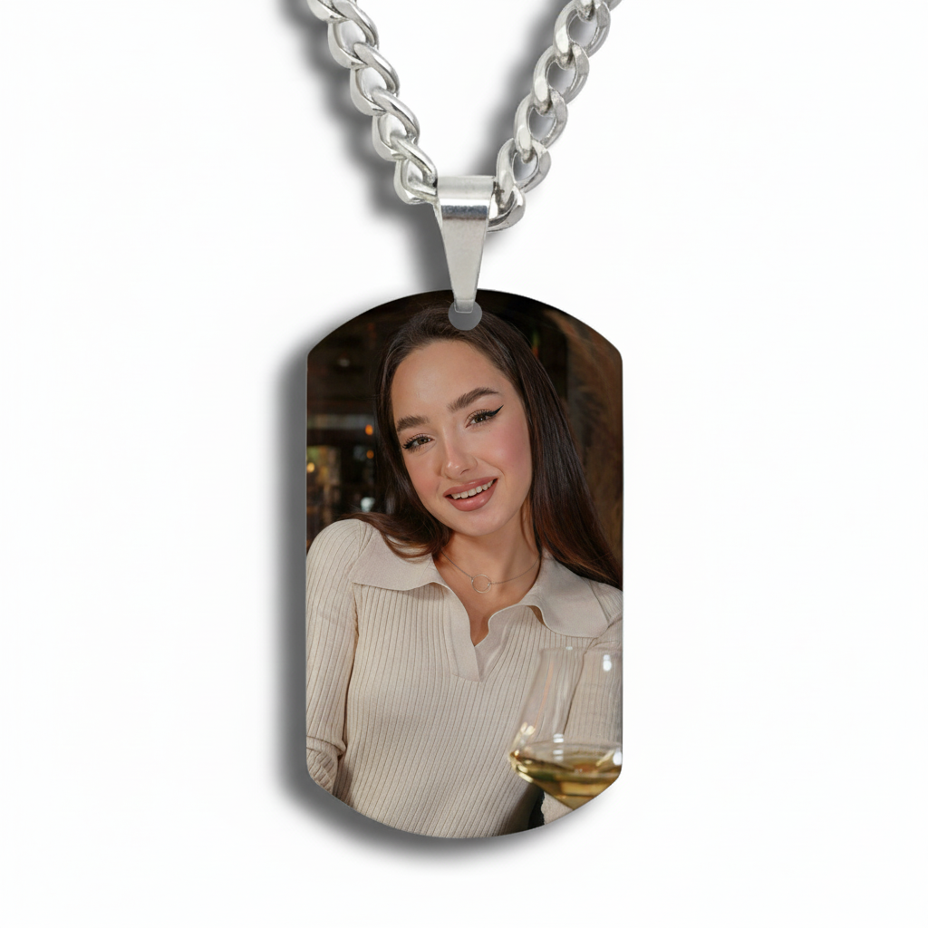 Wear Your Heart: The Personalized Photo Tag Necklace | Best Meaningful Gift