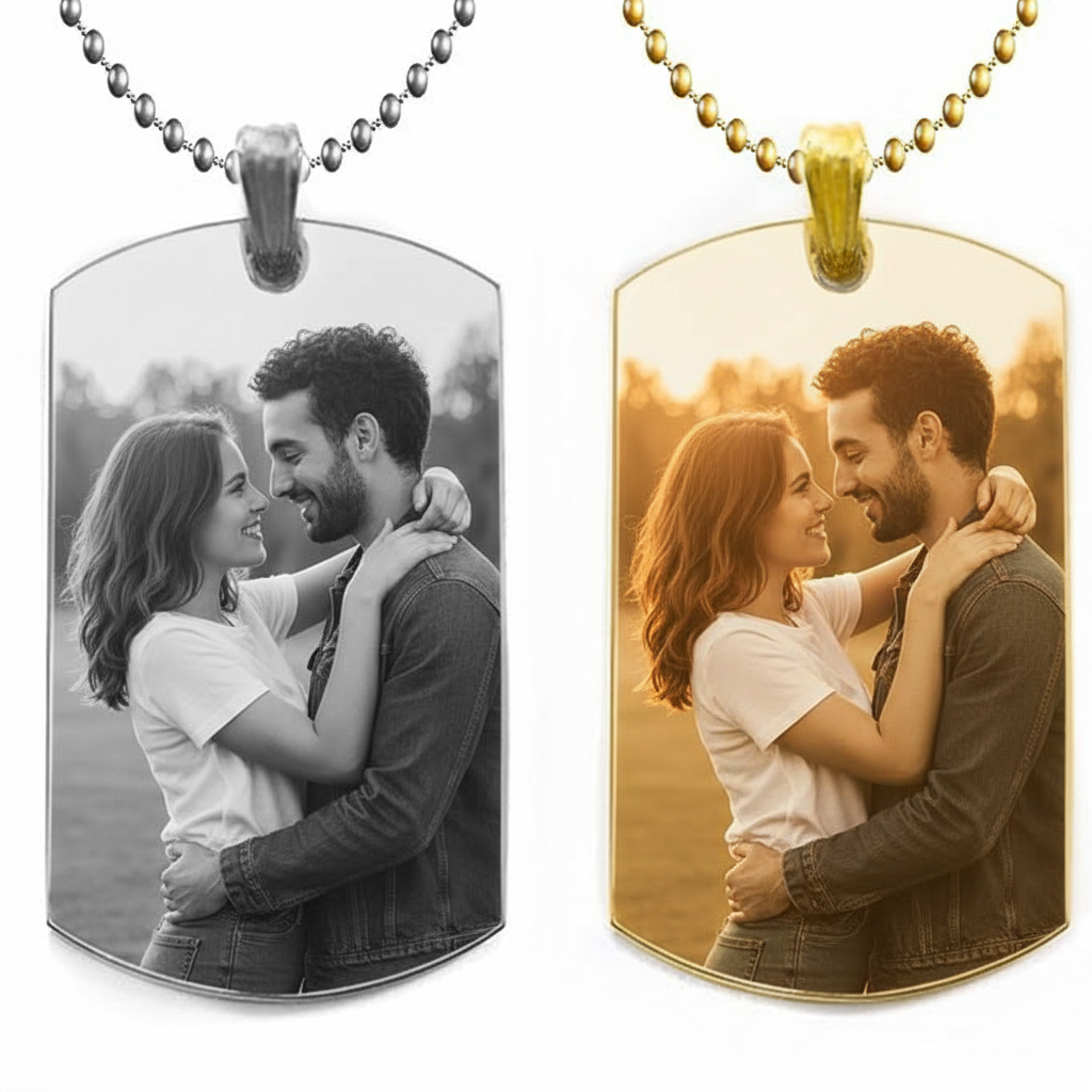 Wear Your Heart: The Personalized Photo Tag Necklace | Best Meaningful Gift