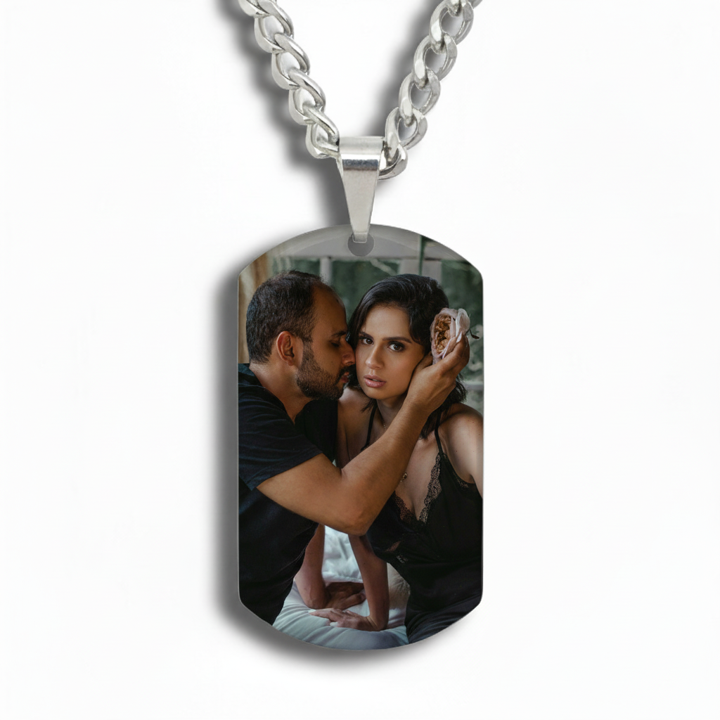 Wear Your Heart: The Personalized Photo Tag Necklace | Best Meaningful Gift