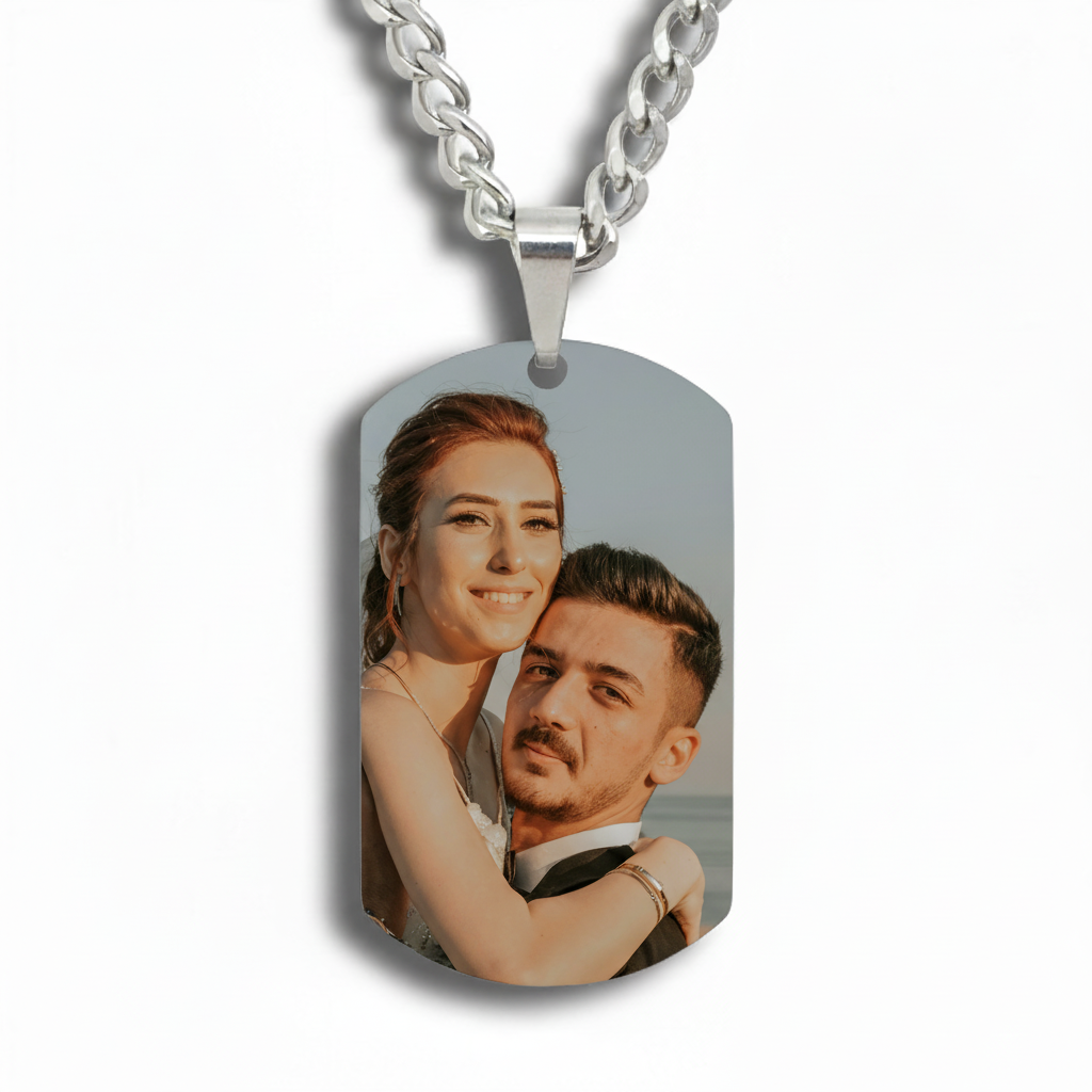Wear Your Heart: The Personalized Photo Tag Necklace | Best Meaningful Gift
