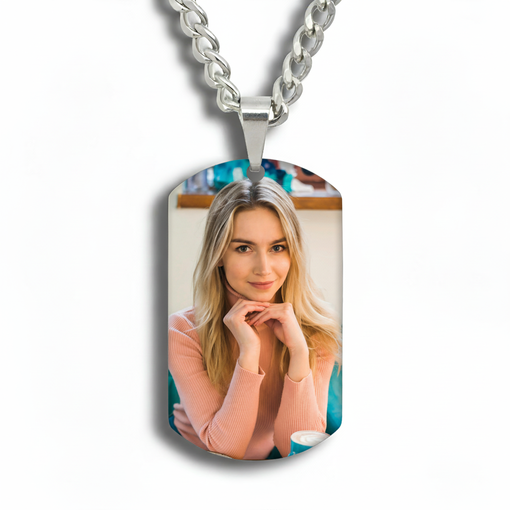 Wear Your Heart: The Personalized Photo Tag Necklace | Best Meaningful Gift