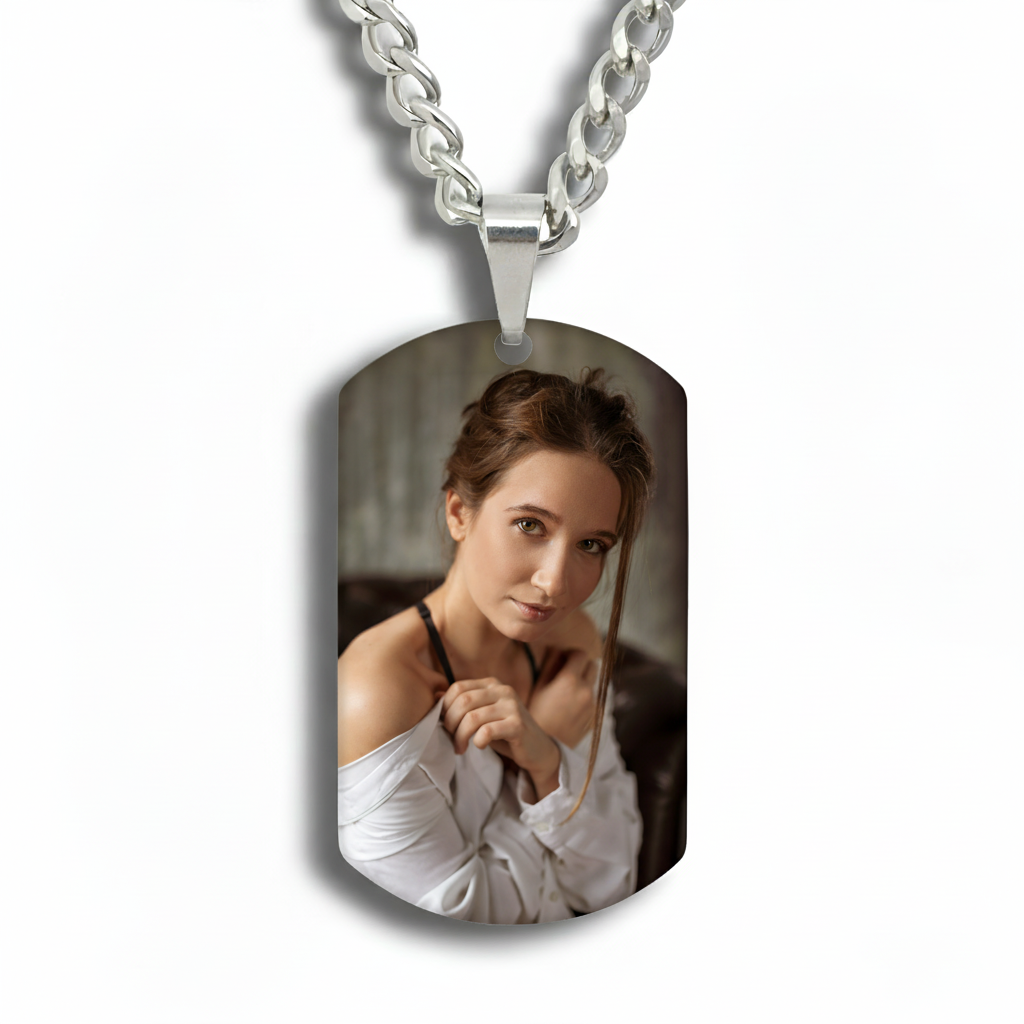 Wear Your Heart: The Personalized Photo Tag Necklace | Best Meaningful Gift